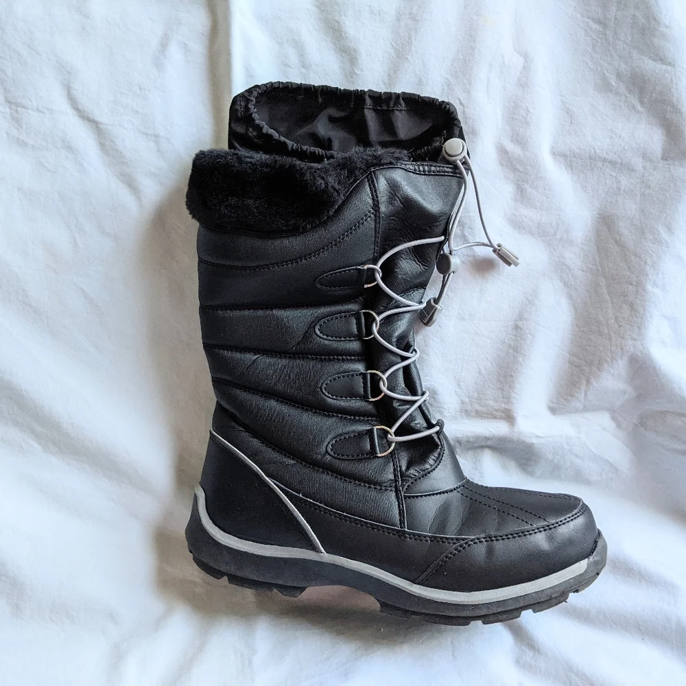 Like new Lands' End insulated winter boots size 5